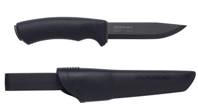 10791-Mora Bushcraft-Messer Schwarz