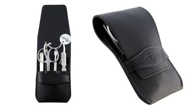6874R.black Manicure bag 5 pieces Alpen black