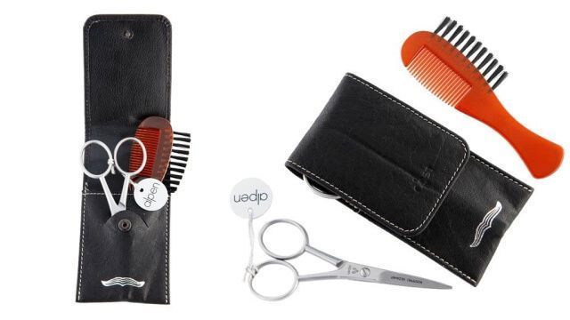 Alpen moustache and beard bag 2 pieces black