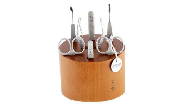 Manicure block Alpen 7 pieces cherry wood