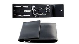 6912R.Black Manicure bag 5 pieces Alpen "antique line
