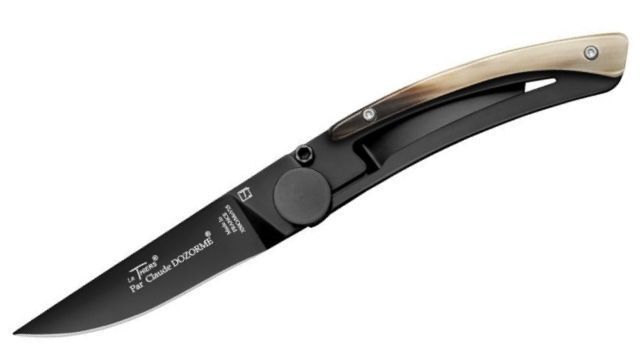 4941.CC - Le Thiers folding knife by Claude Dozorme black liner lock