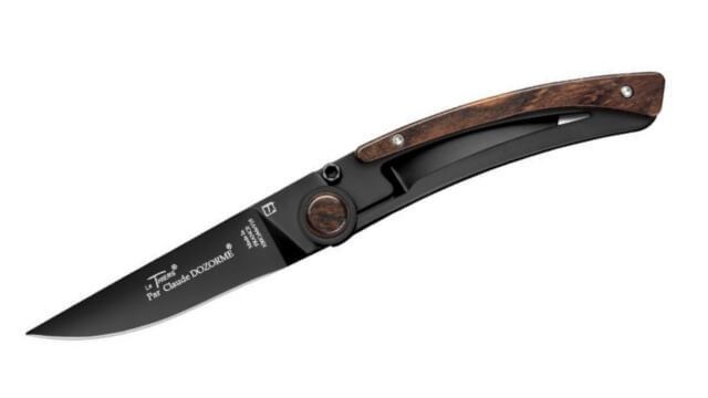 4941.V - Le Thiers folding knife by Claude Dozorme black liner lock