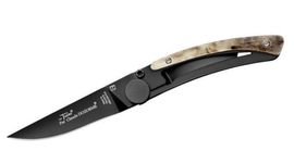 4941.B - Le Thiers Klappmesser von Claude Dozorme schwarzer Liner Lock