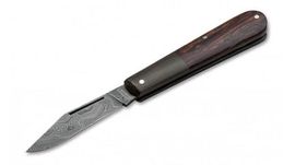 Böker Solingen Barlow Integral Leopard Damascus folding knife