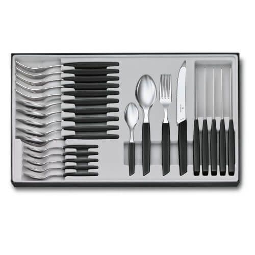 Victorinox 24-piece Swiss Modern Steak knife set with 12cm blade (3 colours)