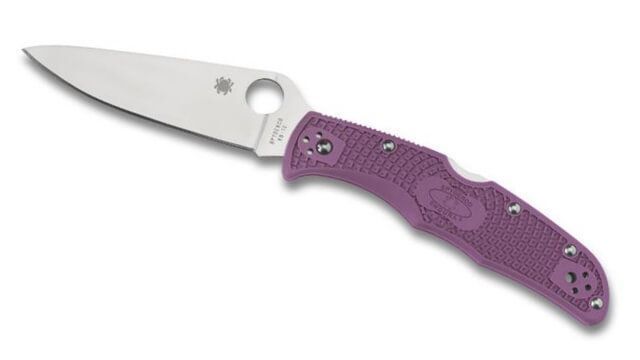 C10FPPR-Spyderco Endura 4 Violet Pocket Knife