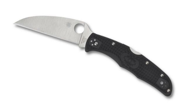 C10FPWCBK-Spyderco Endura 4 Wharncliffe Pocket Knife Black smooth