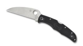 C10FPWCBK-Spyderco Endura 4 Wharncliffe Pocket Knife Black smooth