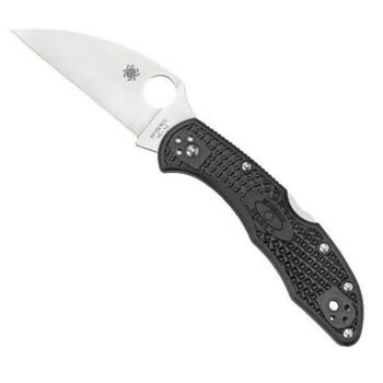 C11FPWCBK-Spyderco Delica 4 Wharncliffe pocket knife black