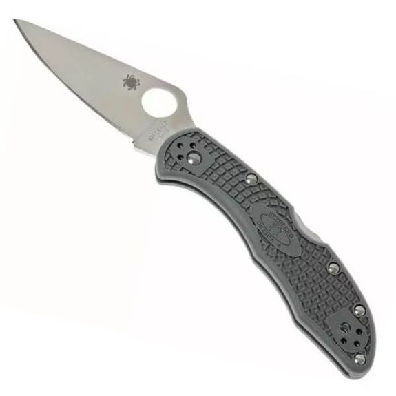 C11FPGY-Spyderco Delica 4 Pocket Knife grey