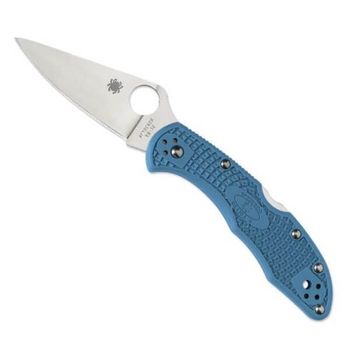 C11FPBL-Spyderco Delica 4 Pocket Knife blue