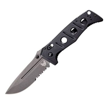 BEN275SGY-1-Benchmade Folding Knife Adamas combo grey