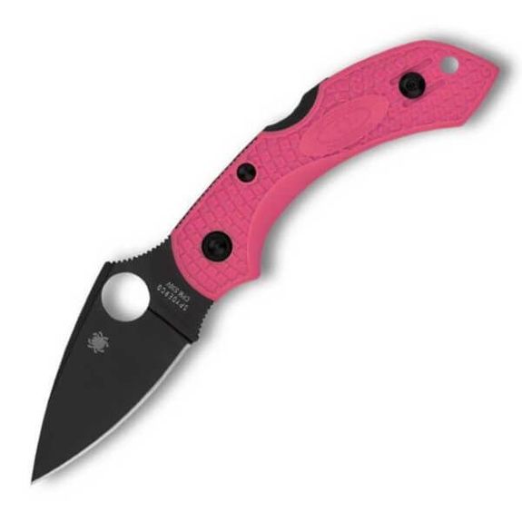 couteau de poche Spyderco Dragonfly 2 Rose lame noire