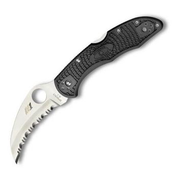 C106SBK2-Couteau de poche cranté Spyderco Tasman Salt 2 noir