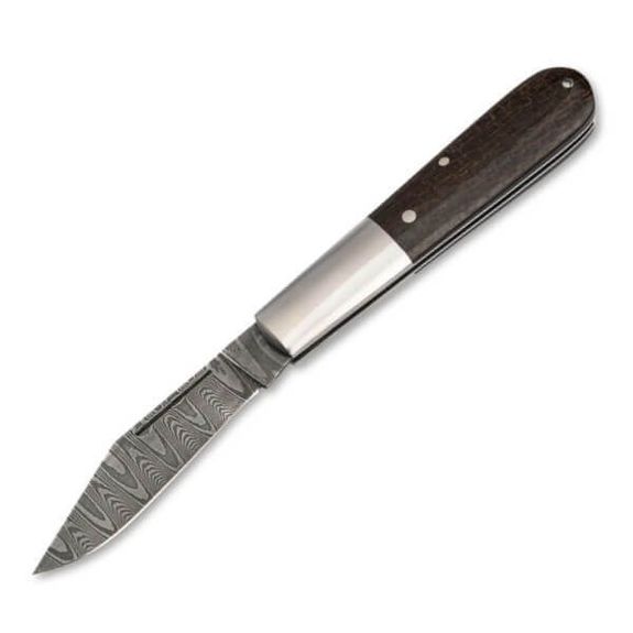 110038DAM-Folding knife Böker Solingen Barlow M4 Sherman Damascus