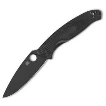 SPY C142PBBK-Couteau de poche Spyderco Resilience noir