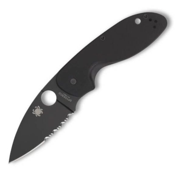 C216GPSBBK - Spyderco Efficient Mixed Klappmesser komplett schwarz