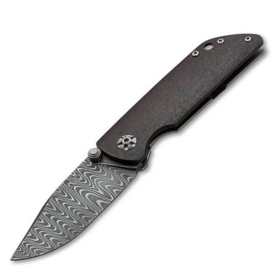 110662DAM-Folding knife Böker Solingen M4 Sherman Damascus