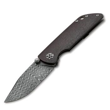 110662DAM-Folding knife Böker Solingen M4 Sherman Damascus