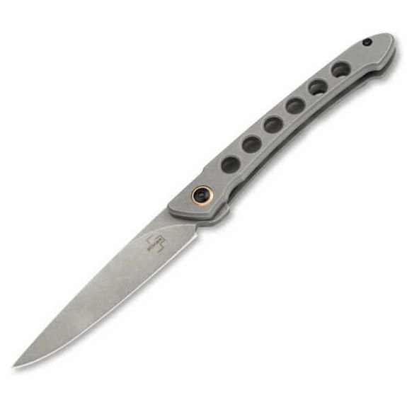 01BO469-Boker Plus Folding Knife Urban Spillo Flipjoint grey