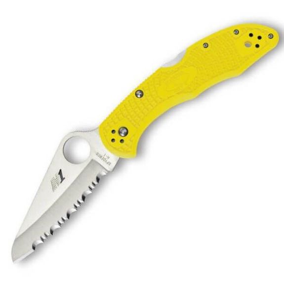 C88SYL2-Spyderco Salt 2 Pocket Knife yellow