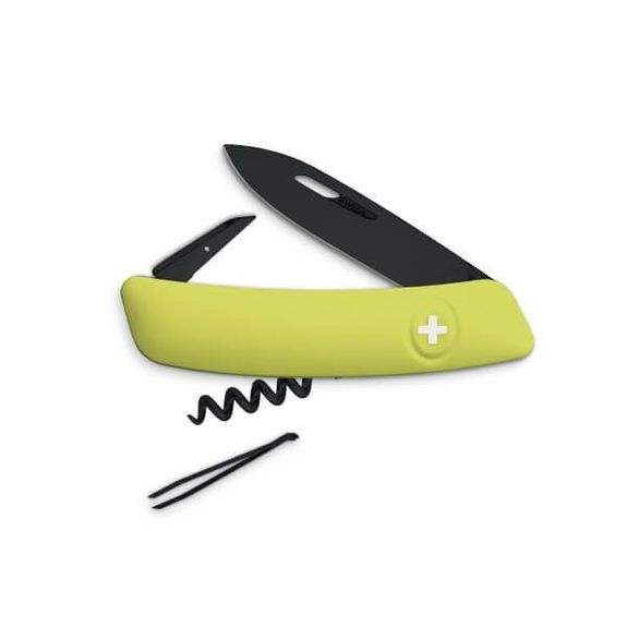 SZD01ABVP-Swiss Army Knife D01 Allblack apple green