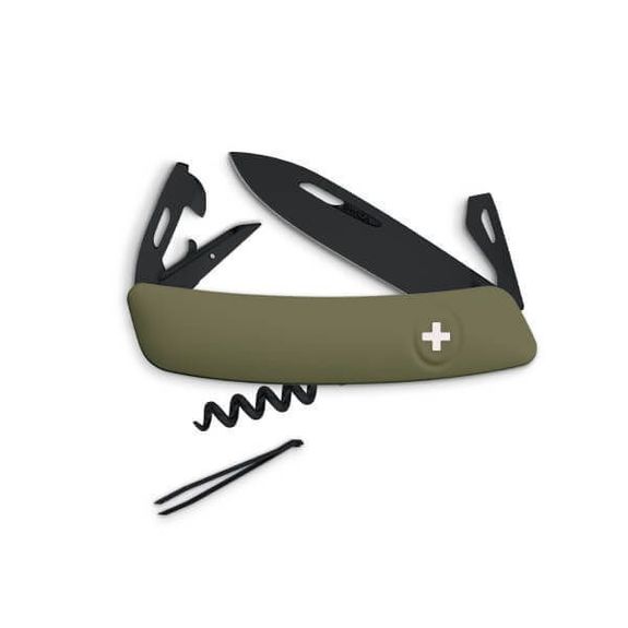 SZD03ABOL-Swiss Army Knife D03 All Black Olive