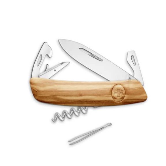 SZD03BOLI-Swiss Army Knife D03 Olive Wood
