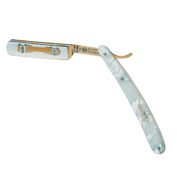 98.5810-Dovo Folding Shaver 5/8 Mother of Pearl