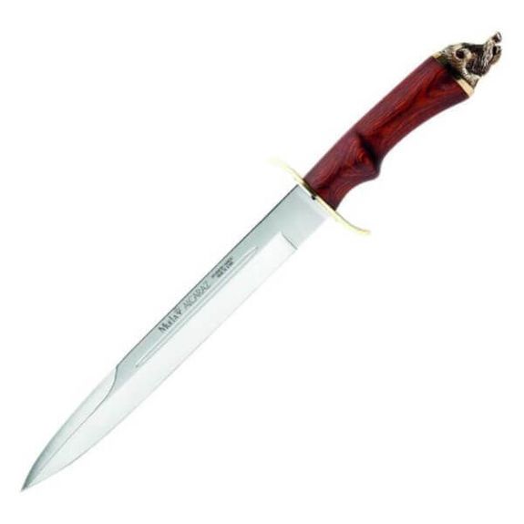 Muela Alcaraz hunting knife with boar head 26cm
