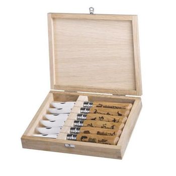 Set mit 6 Messern Opinel n° 8VRI Animalia 3