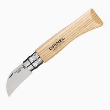Opinel knife N° 7VRI with chestnut and garlic