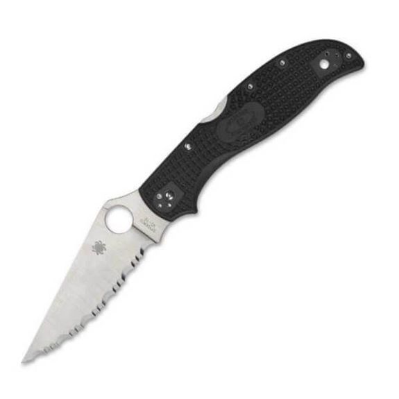 Taschenmesser Spyderco Stretch 2 schwarz XL gezahnt