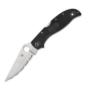 Taschenmesser Spyderco Stretch 2 schwarz XL gezahnt