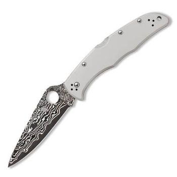 Spyderco Endura 4 Titanium Damascus pocket knife