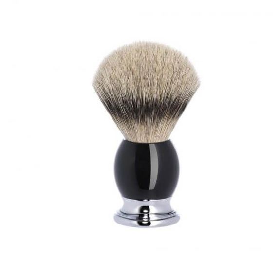 Blaireau Muhle gamme Sophist Pur argenté noir