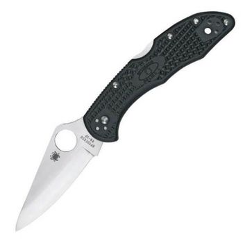 Spyderco Delica 4 pocket knife black sabre profile
