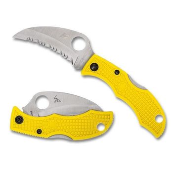 Spyderco LadyBug 3 Salt pocket knife yellow