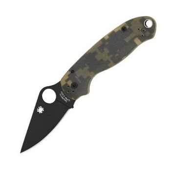 Spyderco Para 3 pocket knife black camo