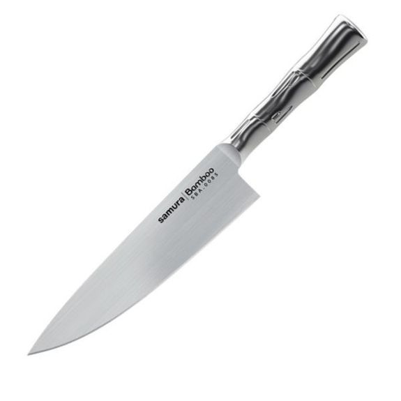 Set Di Coltelli Da Chef Samura BAMBOO 3 Pezzi: Coltello Chef 20 Cm, Coltello Multiuso E Coltello Filetto In Acciaio Giapponese AUS-8, Lama 59 HRC