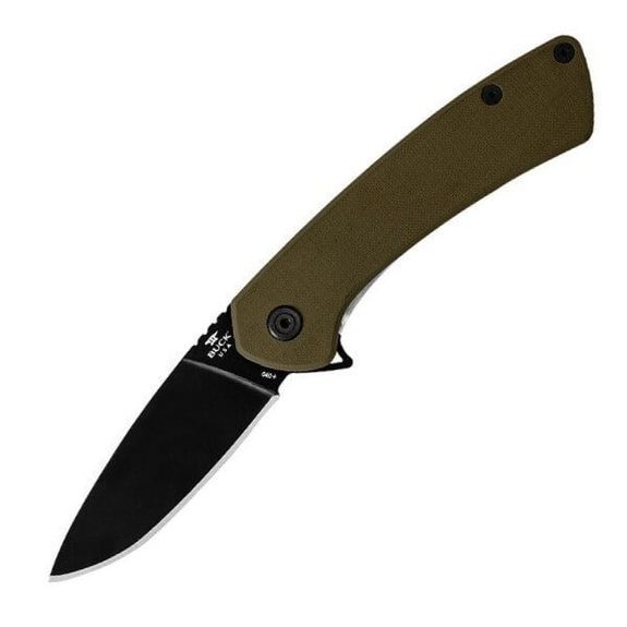 Buck Onset folding knife olive green