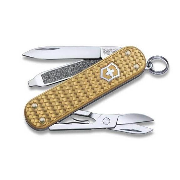 Couteau suisse Victorinox Classic SD Precious Alox Brass Gold