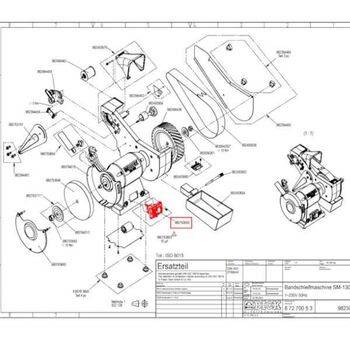 On/Off switch box for Dick SM-100 grinder