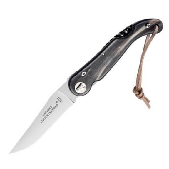 Claude Dozorme Baroudeur knife 2 pieces horn tip