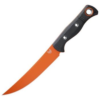 Benchmade meatcrafter™ fixed hybrid hunting knife orange blade