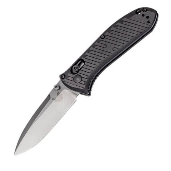 Benchmade Mini Presidio II Carbon Klappmesser mit grauer Klinge