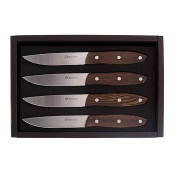 Coffret 4 couteaux à steak Maserin Wengé