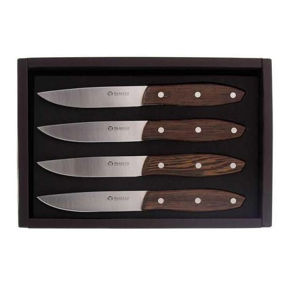 Coffret 4 couteaux à steak Maserin Bocote