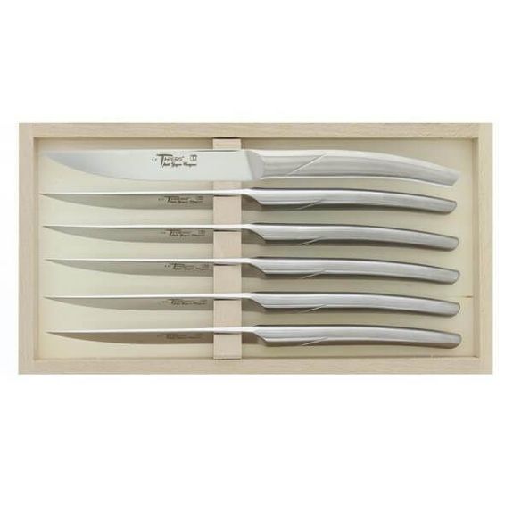 Coffret 6 couteaux de table Le Thiers par Goyon-Chazeau Monobloc inox